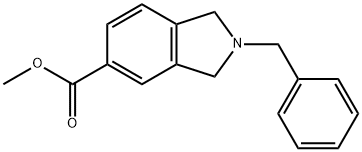 甲基 2-苯甲基异二氢吲哚-5-羧酸酯, 127168-94-9, 结构式