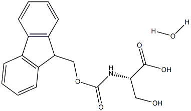 N-FMOC-L-丝氨酸水合物 结构式