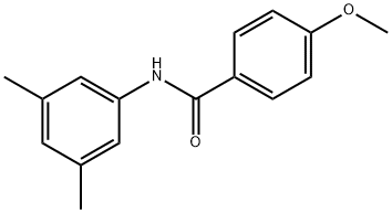 4-メトキシ-N-(3,5-ジメチルフェニル)ベンズアミド 化学構造式