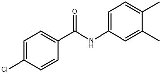 4-クロロ-N-(3,4-ジメチルフェニル)ベンズアミド 化学構造式