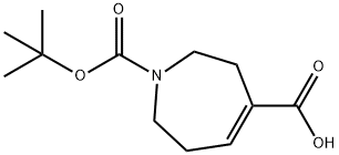 1-(tert-butoxycarbonyl)-2,3,6,7-tetrahydro-1H-azepine-4-carboxylic acid Structure