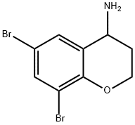 6,8-二溴色满-4-胺, 1273650-78-4, 结构式