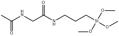 氮-(乙酰甘氨酰)-3 - 氨基丙基三甲氧基硅烷, 1274903-53-5, 结构式