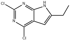2,4-dichloro-6-ethyl-7Hpyrrolo[
2,3-d]pyrimidine Structure