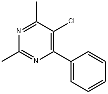 5-氯-2,4-二甲基-6-苯基嘧啶, 127588-23-2, 结构式
