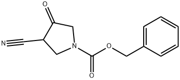 1-cbz-3-cyano-4-oxopyrrolidine Structure