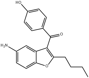 (5-aMino-2-butyl-1-benzofuran-3-yl)(4-hydroxyphenyl)Methanone Struktur