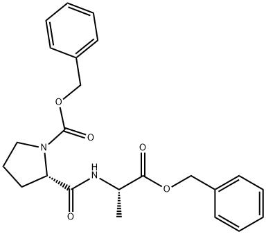 CARBOBENZYLOXYPROLYL-L-ALANINE BENZYL ESTER 结构式