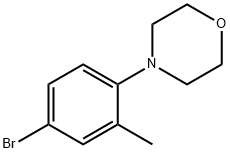 4-(4-ブロモ-2-メチルフェニル)モルホリン 化学構造式