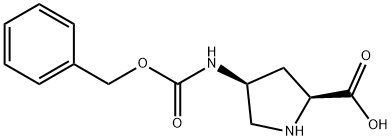 (2S,4S)-4-(((Benzyloxy)carbonyl)aMino)pyrrolidine-2-carboxylic acid Structure