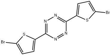 1,2,4,5-Tetrazine, 3,6-bis(5-broMo-2-thienyl)-, 1279083-60-1, 结构式