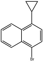 1-环丙基-4-溴萘, 127971-24-8, 结构式