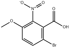 6-溴-3-甲氧基-2-硝基苯甲酸,127971-97-5,结构式
