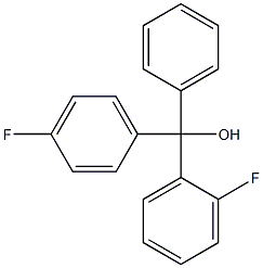 (2-氟苯基)(4-氟苯基)苯基甲醇, 128092-72-8, 结构式