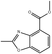 2-甲基苯并[D]恶唑-4-甲酸甲酯, 128156-55-8, 结构式