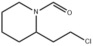 2-(2-Chloroethyl)-1-piperidinecarboxaldehyde, 128183-77-7, 结构式
