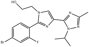 1282516-77-1 2-(2-(4-溴-2-氟苯基)-4-(1-异丙基-3-甲基-1H-1,2,4-三唑-5-基)-1H