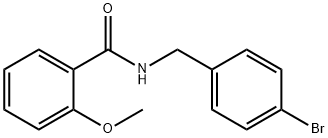 N-(4-BroMobenzyl)-2-MethoxybenzaMide, 97% 化学構造式