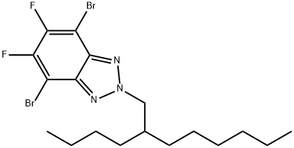 4,7-二溴-2-(2-丁基辛基)-5,6-二氟-2H-苯并[D][1,2,3]三唑, 1283099-24-0, 结构式