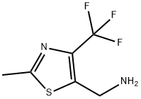 2-甲基-4-三氟甲基-5-氨甲基噻唑 结构式
