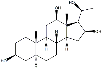 (16S,20S)-5ALPHA-孕甾-3BETA,12BETA,16,20- 四醇, 1283735-81-8, 结构式