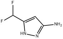 5-(二氟甲基)-1H-吡唑-3-胺,1284220-49-0,结构式