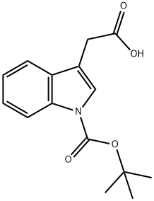 1-BOC-吲哚-3-乙酸, 128550-08-3, 结构式