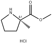 2-甲基-D-脯氨酸甲酯盐酸盐,1286768-32-8,结构式