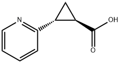 2-(Pyridin-2-yl)cyclopropanecarboxylic acid Struktur