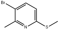 3-broMo-2-Methyl-6-(Methylthio)pyridine Structure