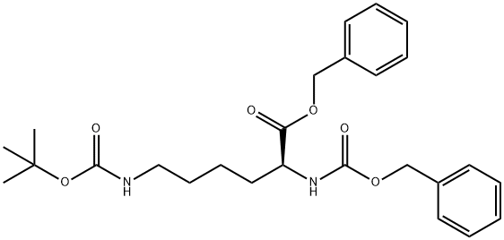 L-Lysine, N6-[(1,1-diMethylethoxy)carbonyl]-N2-[(phenylMethoxy)carbonyl]-, phenylMethyl ester Structure