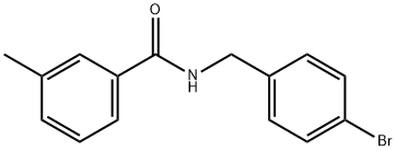 N-(4-溴苄基)-3-甲基苯甲酰胺, 1291773-90-4, 结构式
