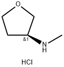 (S)-N-甲基-四氢呋喃-3-胺盐酸盐, 1292324-44-7, 结构式