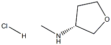 3-(R)-N-METHYL-TETRAHYDROFURAN-3-YL-AMINE HYDROCHLORIDE 结构式