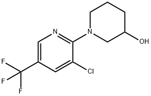 3'-Chloro-5'-trifluoroMethyl-3,4,5,6-tetrahydro-2H-[1,2']bipyridinyl-3-ol Structure