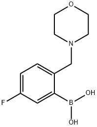 (5-fluoro-2-(MorpholinoMethyl)phenyl)boronic acid Structure