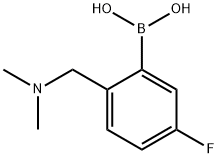 (2-((diMethylaMino)Methyl)-5-fluorophenyl)boronic acid Structure