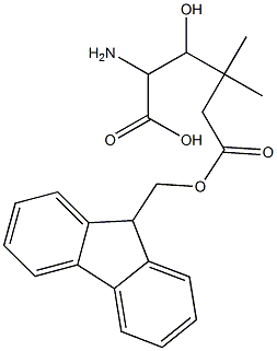 FMoc-(2S,3R)-2-aMino-3-hydroxy-4,4-diMethylpentanoic acid Structure