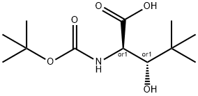 Boc-(2S,3R)-2-aMino-3-hydroxy-4,4-diMethylpentanoic acid Structure
