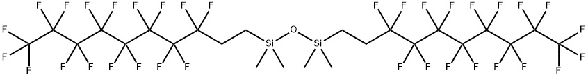 1,3-BIS(HEPTADECAFLUORO-1,1,2,2-TETRAHYDRODECYL)TETRAMETHYLDISILOXANE Struktur