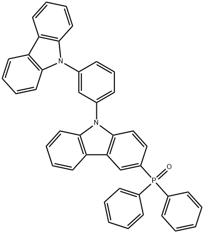 [9-[3-(9H-咔唑-9-基)苯基]-9H-咔唑-3-基]二苯基氧膦, 1296229-26-9, 结构式