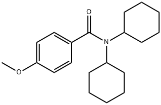 N,N-Dicyclohexyl-4-MethoxybenzaMide, 97% Structure
