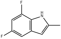 5,7-Difluoro-2-Methyl-indole,1297284-90-2,结构式