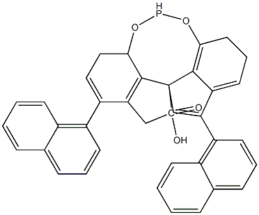 (11aR)-10,11,12,13-Tetrahydro-5-hydroxy-3,7-di-1-naphthalenyl-diindeno[7,1-de:1',7'-fg][1,3,2]dioxaphosphocin-5-oxide Structure