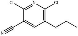 2,6-二氯-5-丙基氰吡啶 结构式
