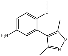 [3-(3,5-diMethyl-4-isoxazolyl)-4-(Methyloxy)phenyl]aMine Struktur