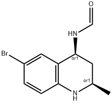 N-(6-BROMO-2-METHYL-1,2,3,4-TETRAHYDROQUINOLIN-4-YL)FORMAMIDE Struktur