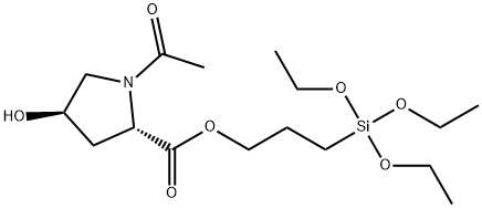 3-(N-ACETYL-4-HYDROXYPROLYLOXY)PROPYLTRIETHOXYSILANE, 25% in ethanol Structure