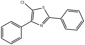 5-氯-2,4-二苯基噻唑, 130161-16-9, 结构式