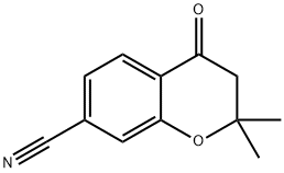 7-cyano-3,4-dihydro-2,2-diMethyl-2H-1-benzopyran-4-one Struktur